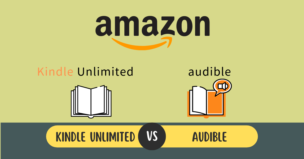 Kindle UnlimitedとAudibleの違いを比較！使うならどっちがおすすめ？