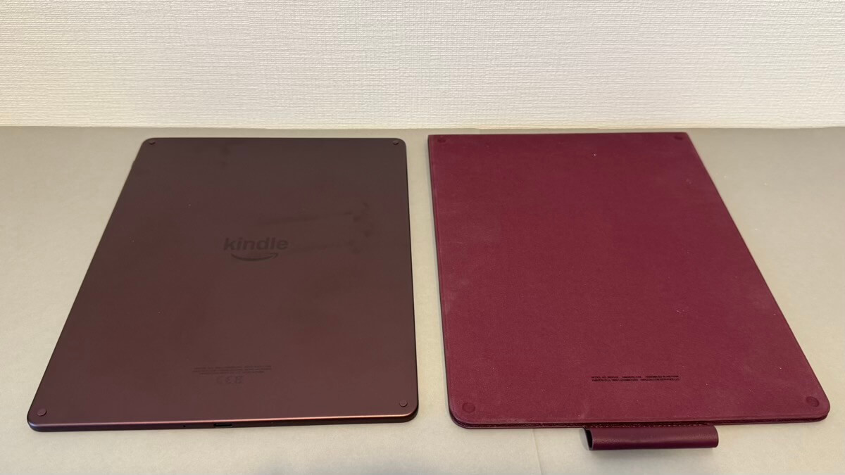 カバーと本体を重ねるとマグネットでくっつく