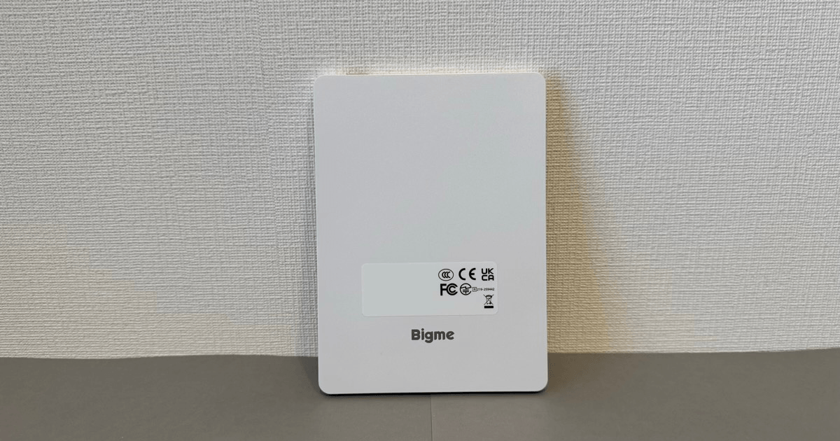 Bigme B6の背面