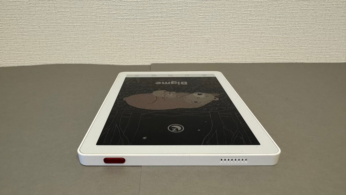 Bigme B6の端末上部