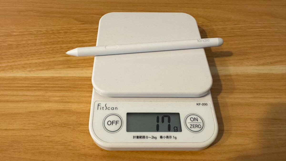 プレミアムペンの重さは17g