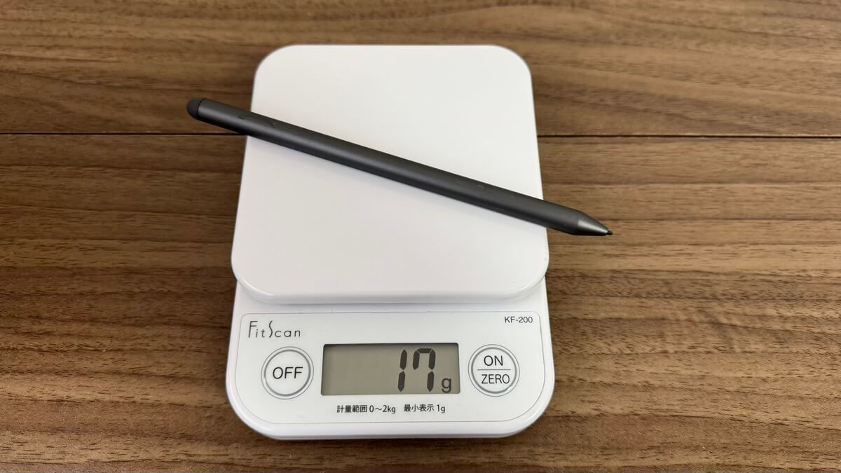 プレミアムペンの重量は17g