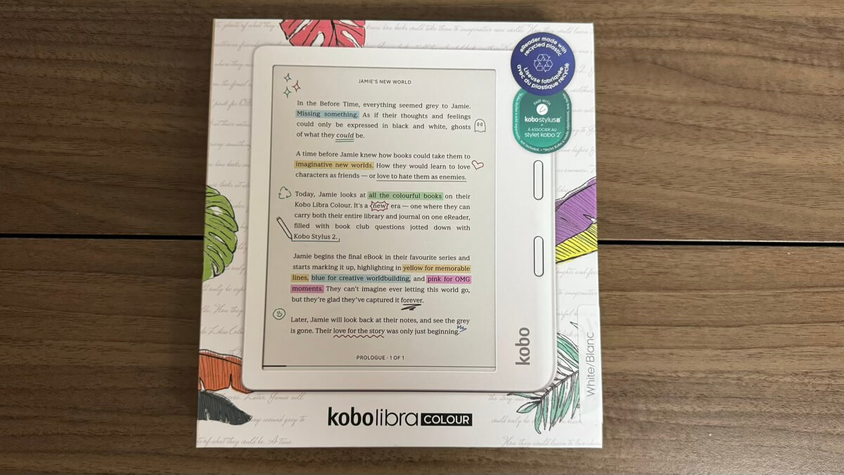 Kobo Libra Colourのパッケージ